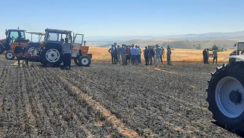 Yozgat’ta Tarım Felaketi: 100 Dönüm Alan Alevlerde Kül Oldu