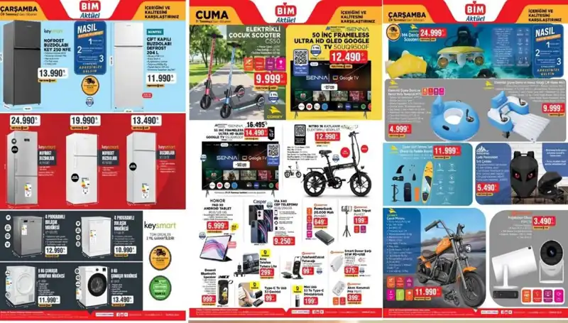 BİM 8-11 Temmuz Aktüel Kataloğu: Gözde Elektronik Ürünler ve Ev Aletleri
