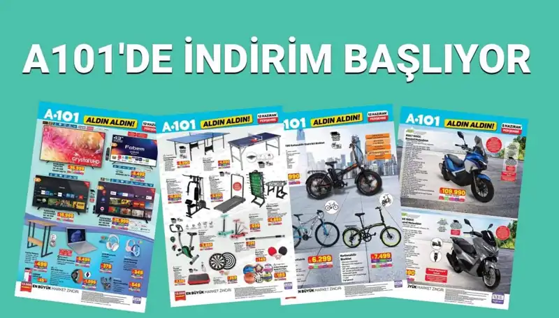 A101'in Yeni Aktüel Kataloğu: Beyaz Eşya ve Spor Ekipmanları Sizleri Bekliyor!